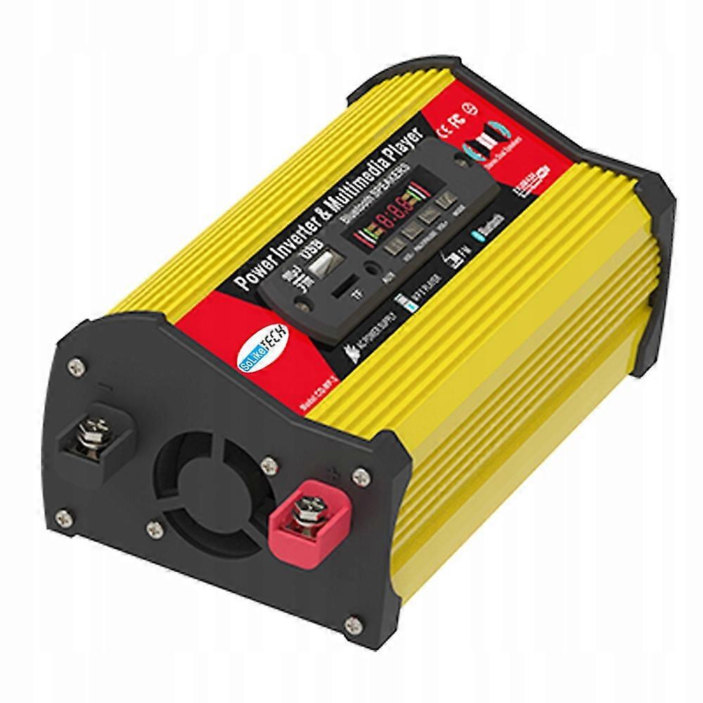 Auto Konverter Elektrischer Wechselrichter 12V 220V 300W Sinus Led 2xUSB