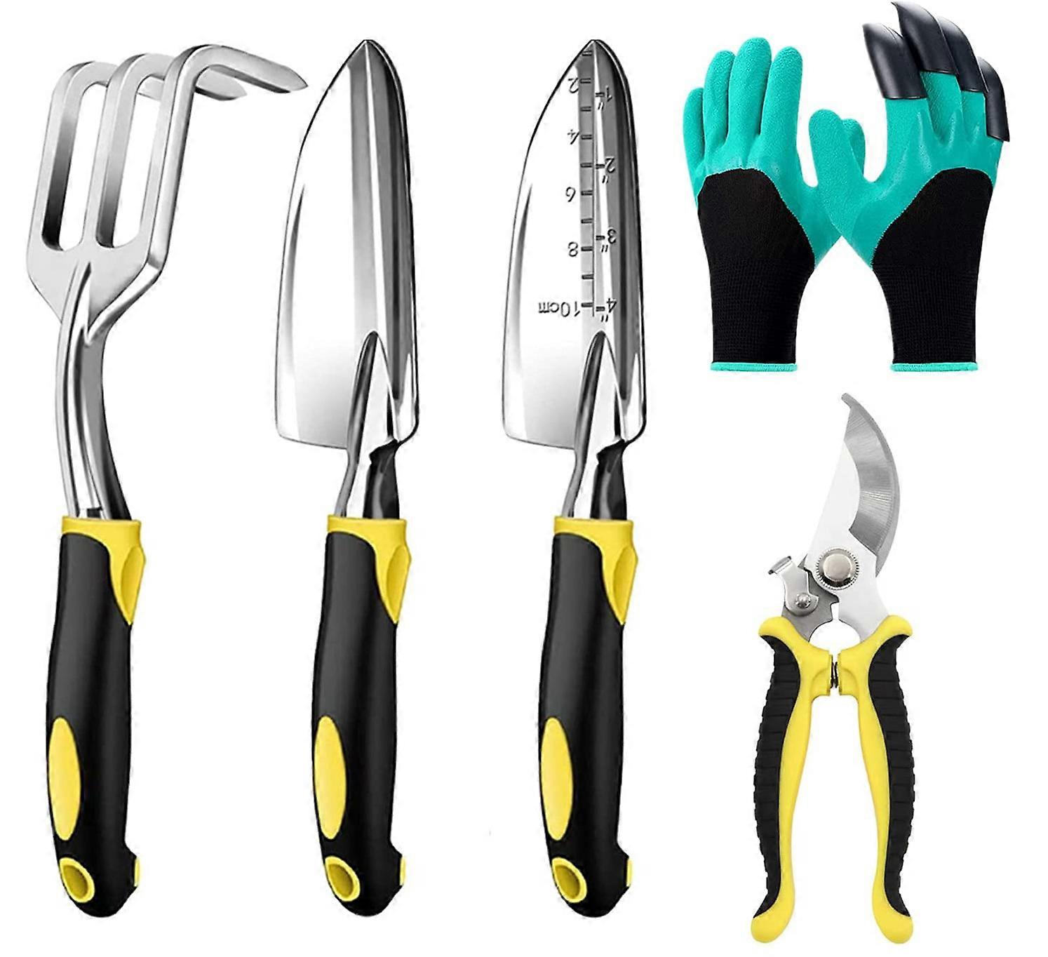 Tool Set, Cast-Aluminum, Ergonomic Handle, Durable Gardening Kit
