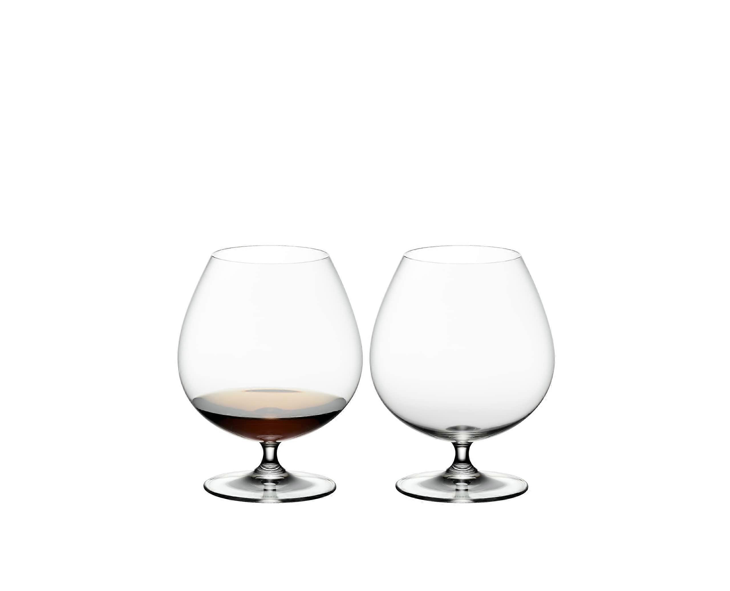 Cognac Brandy Glass Set of 2, Crystal Stemware, 10 oz, Elegant Snifter Design for Whiskey and Spirits