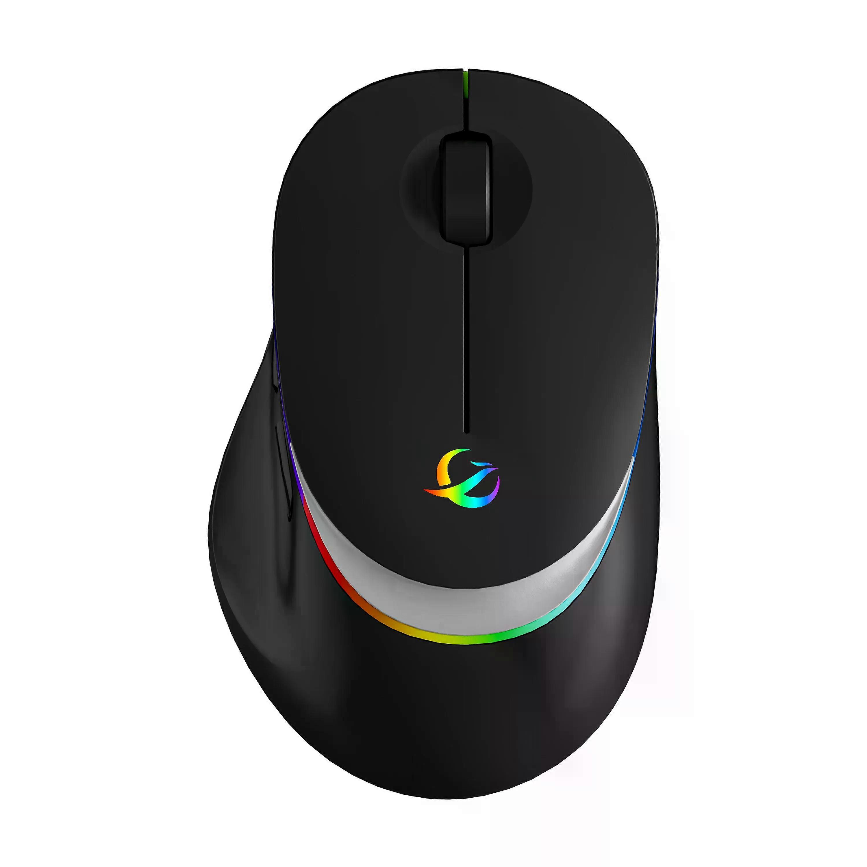 Wireless Mouse Bluetooth 2.4GHz Dual Mode Mouse Rechargeable RGB Backlight Mice for iPad PC Laptop Tablet Phone 2.4GHz USB Mause