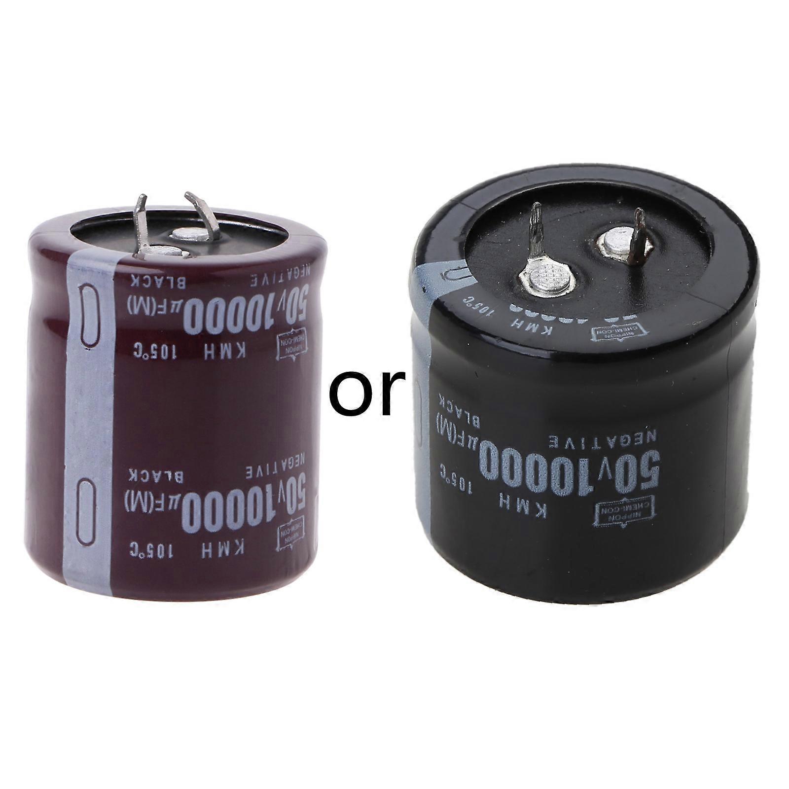 10000uF 50V Power Electrolytic Capacitor 10MF Snap Fit Snap In -40°C to +105°C