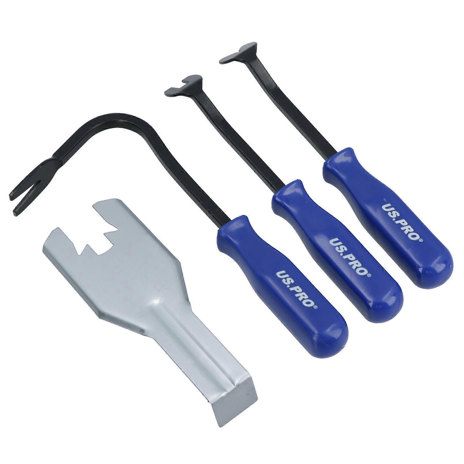 4pc Trim and Door Panel Removal Tool Service Kit Upholstery Clip Button AT339