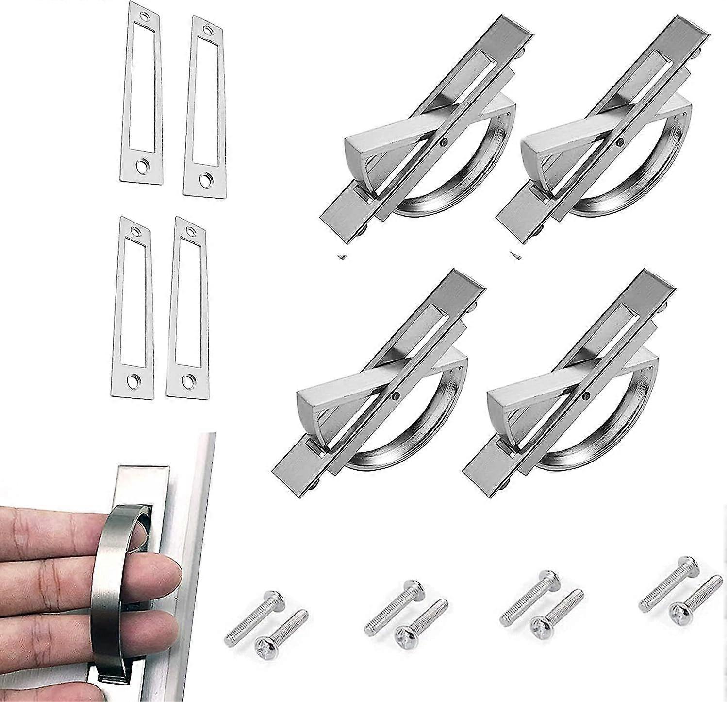 4 recessed door handles 180 rotatable