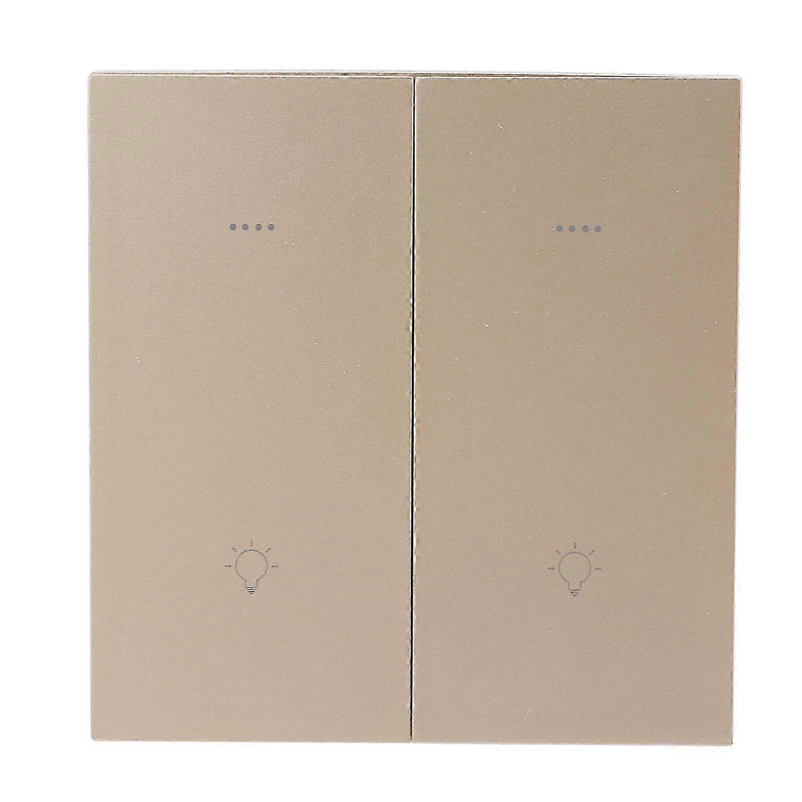 Smart Light Switch for ZigBee Wireless Voice Timing Control 2 Open Control Quantity Intelligent Wall Switch AC 100‑240V