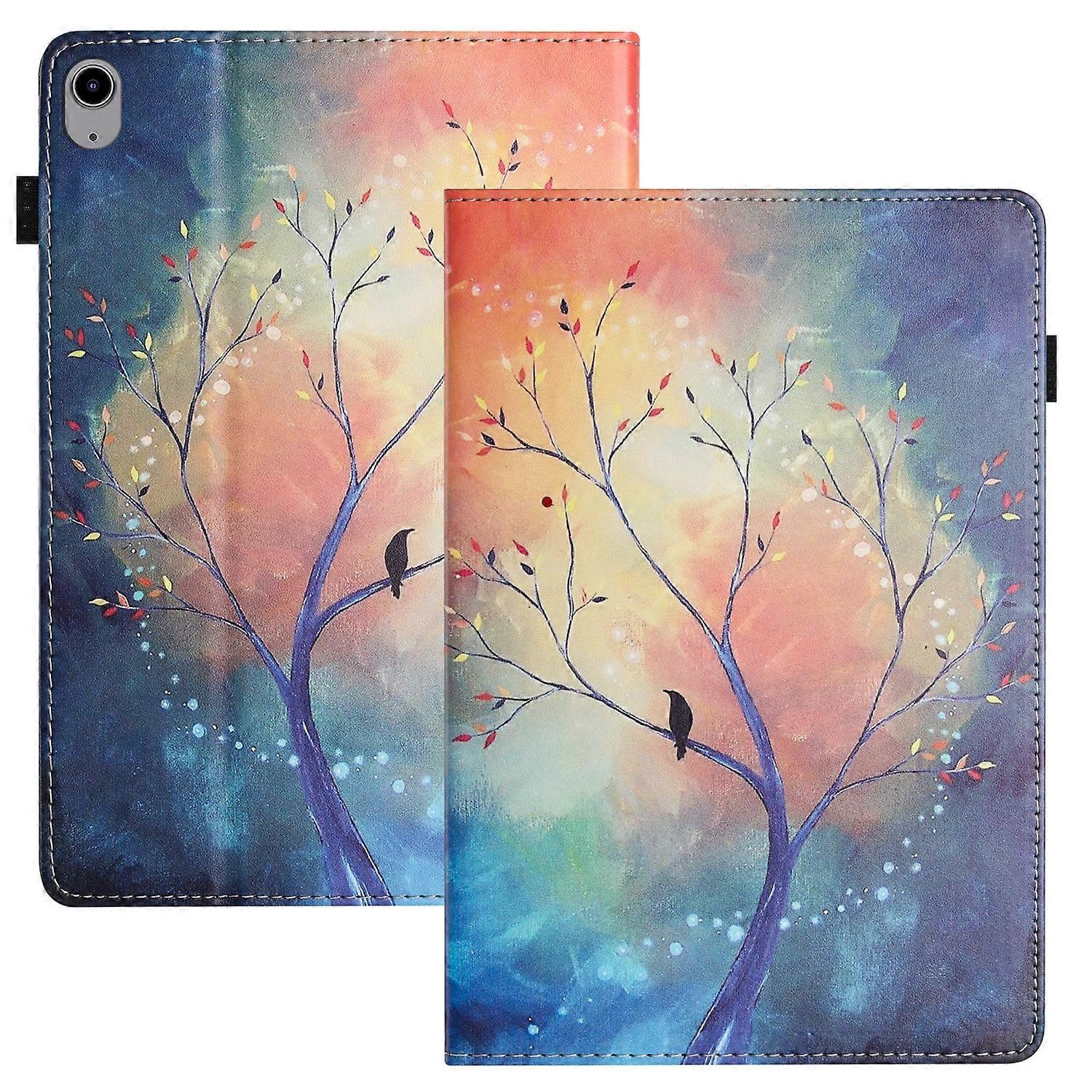 Sewing Litchi Texture Smart Leather Tablet Case