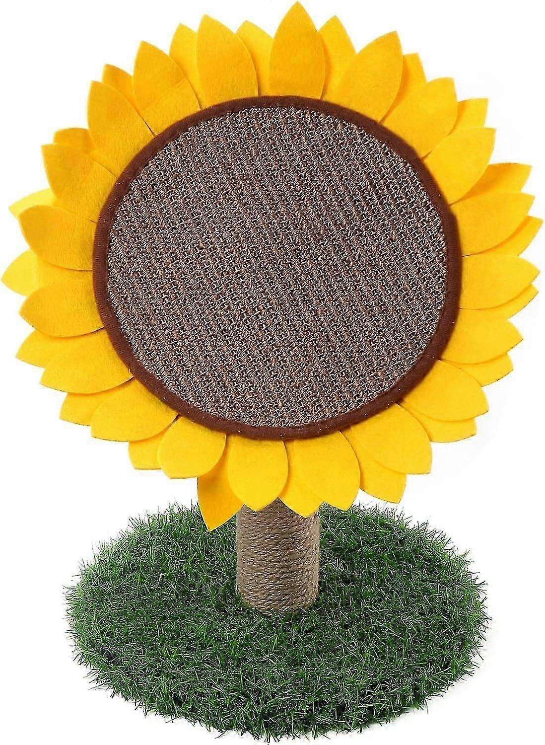 Cat Tree,Cat Scratching Post,Cat Toy,Sunflower Post Scratch-Resistant Safe Simulated Lawn,Suitable for Cats of All Ages up to 7.5kg