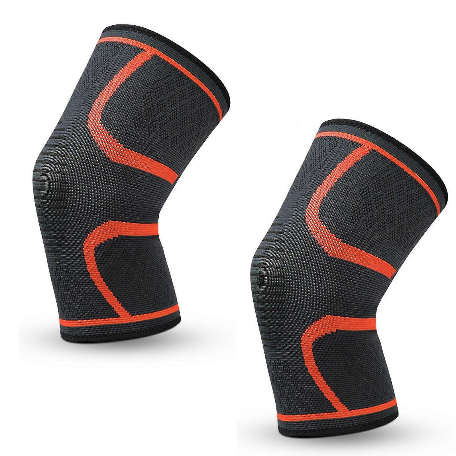 2 Pack Knee Brace, Knee Compression Sleeve Support for Knee Pain, Running, Work Out