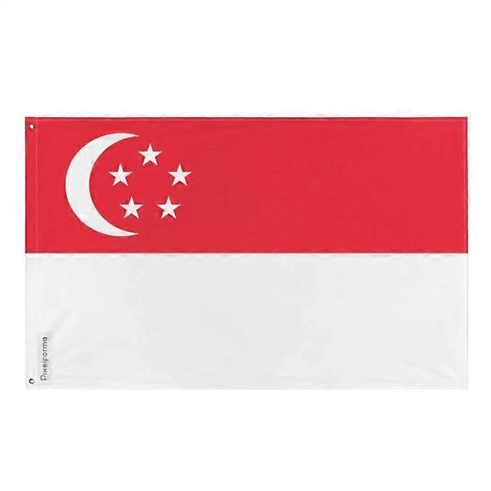 Flag of Singapore – 90 x 150 cm – Polyester – Metal eyelets – Durable