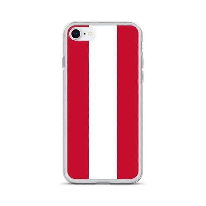 iPhone Case - Austria Flag - Soft Model - Transparent Plastic - Compatible with iPhone 8