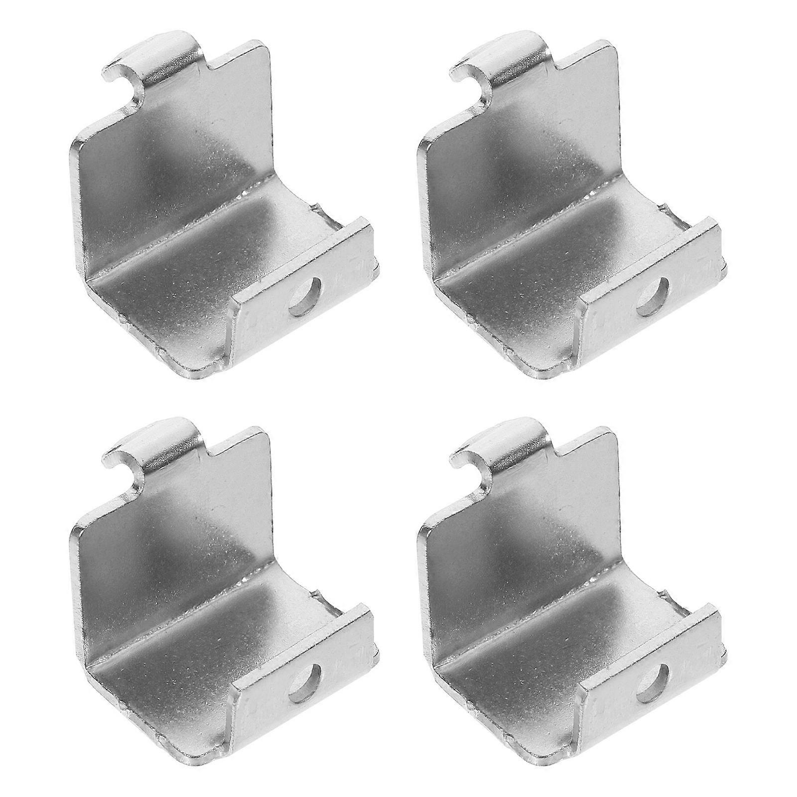 4pcs Freezer Shelf Hooks Refrigerator Cooler Rack Clip Hooks Metal Freezer Shelf Hooks
