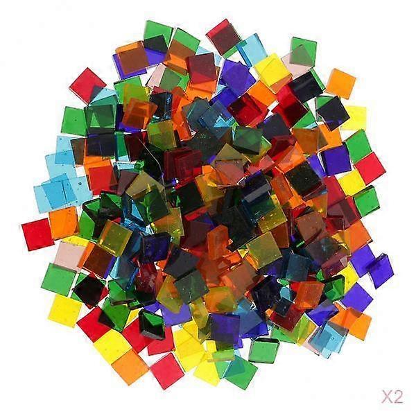 320g Mosaic Tiles Stained Glass - Assorted Colors for Art Craft and Home