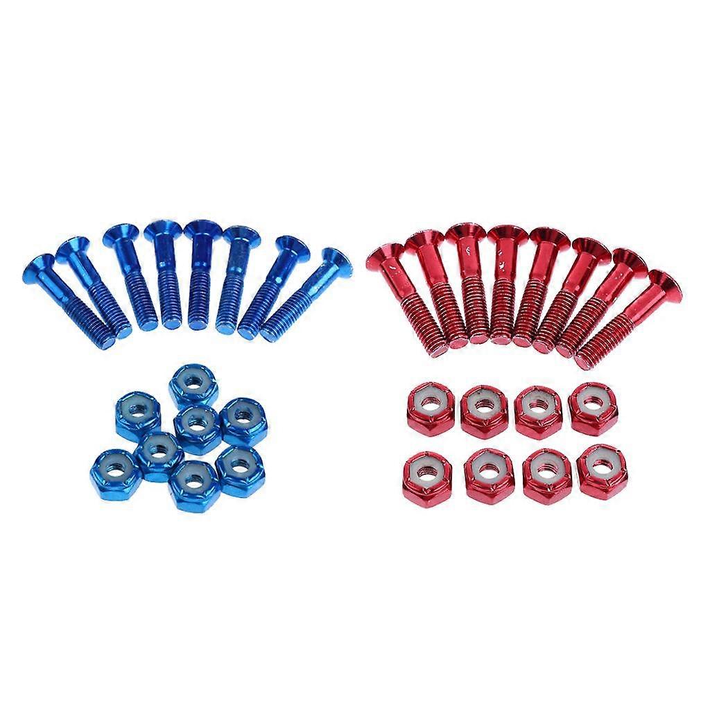12個の交換用1インチスケートボード取り付けボルトネジナットトラックハードウェア