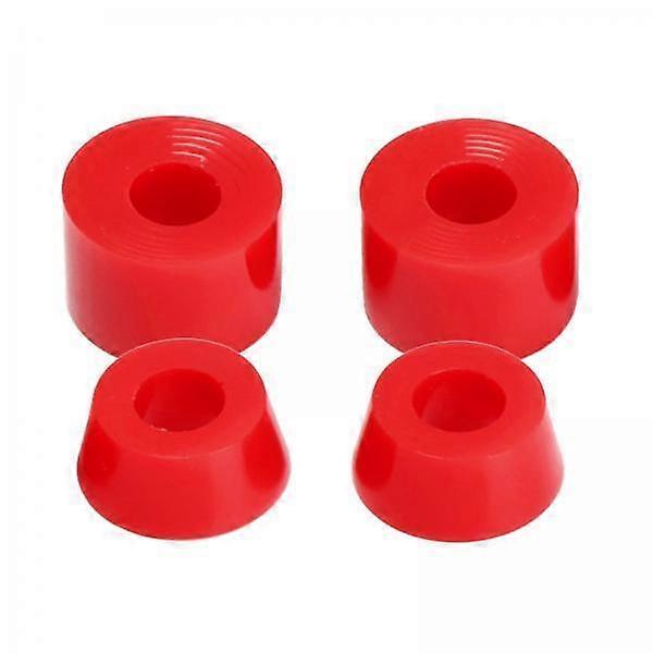 Enhanced Performance Longboard Truck Bushings in Red