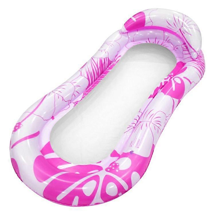 YX-108 Stylish Pattern Inflatable PVC Nylon Mesh Water Lounge Float Bed Swimming Pool Floating Row