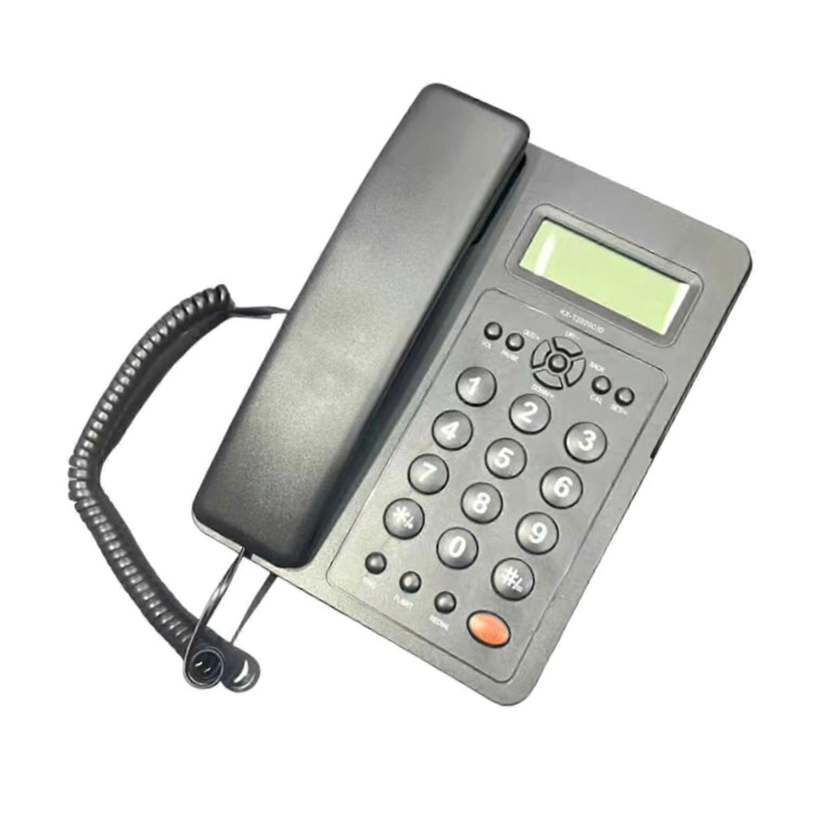 Landline Telephone Desktop Telephone Fixed Telephone Caller Telephone Front Desk Home Office with Call Display Telephone  Black