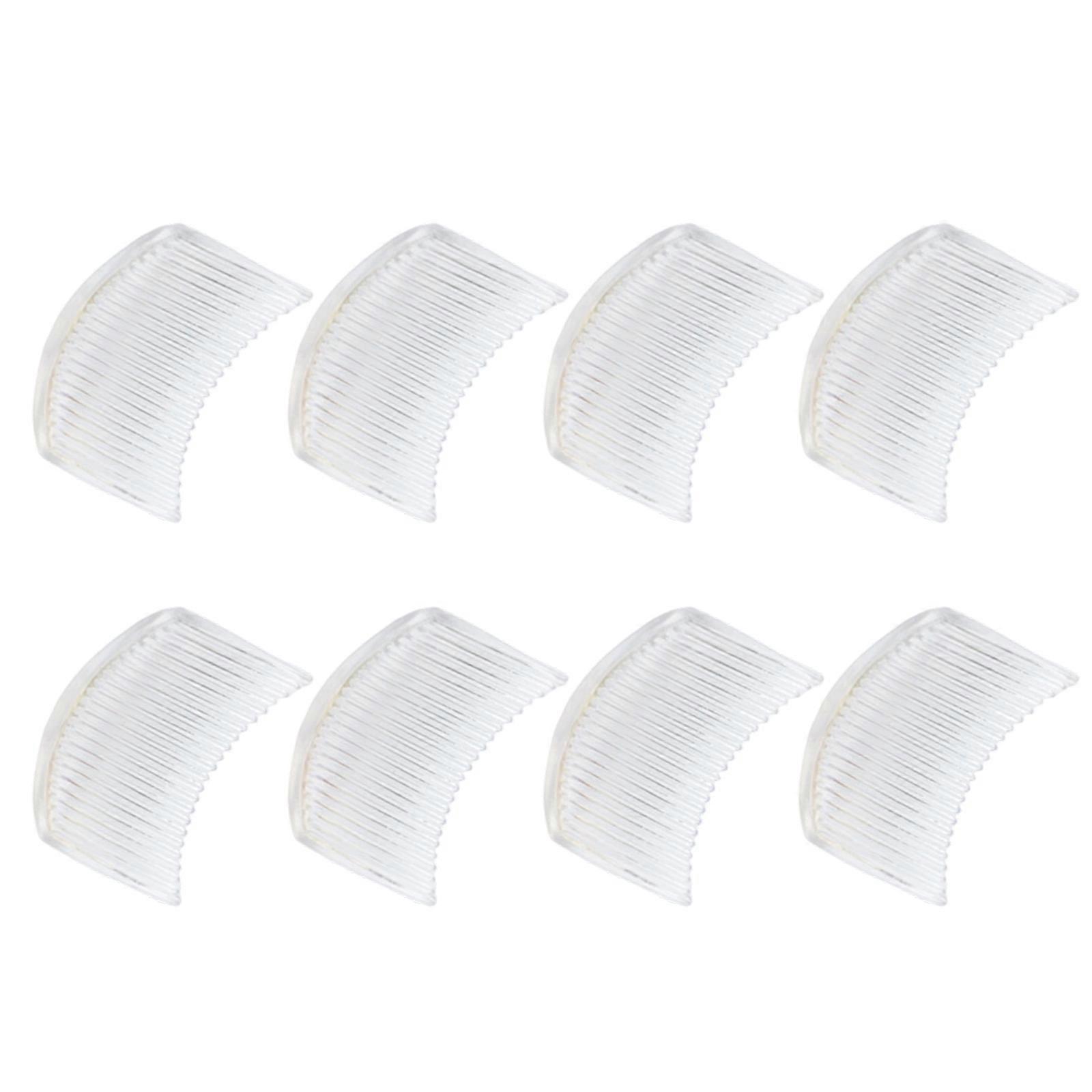 8PCS Decorative Side Combs Strong Hold Hair Accessories for Women Suitable for Everyday Use and Special Event  White