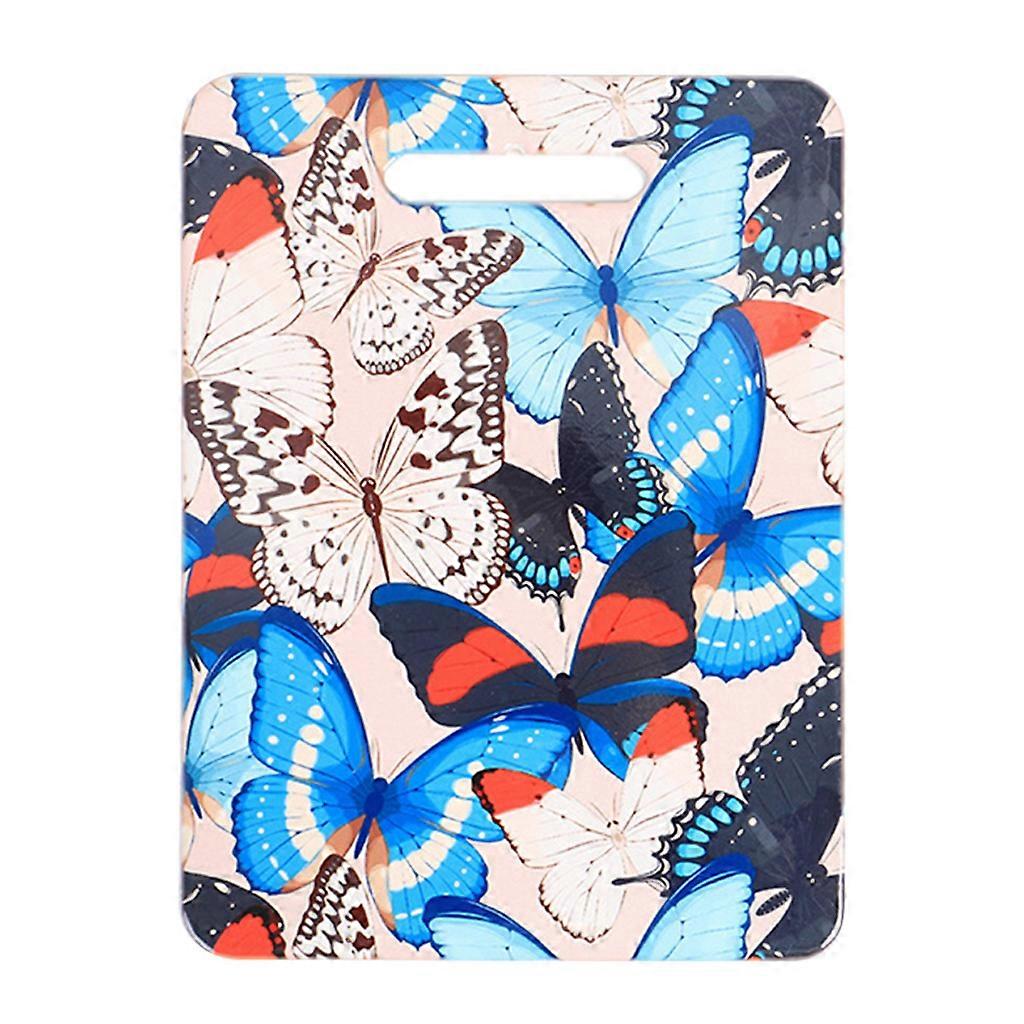 for Butterfly Pattern Rectangle Ceramic Table Placemat Heat Insulation Cup Coast Multicolor