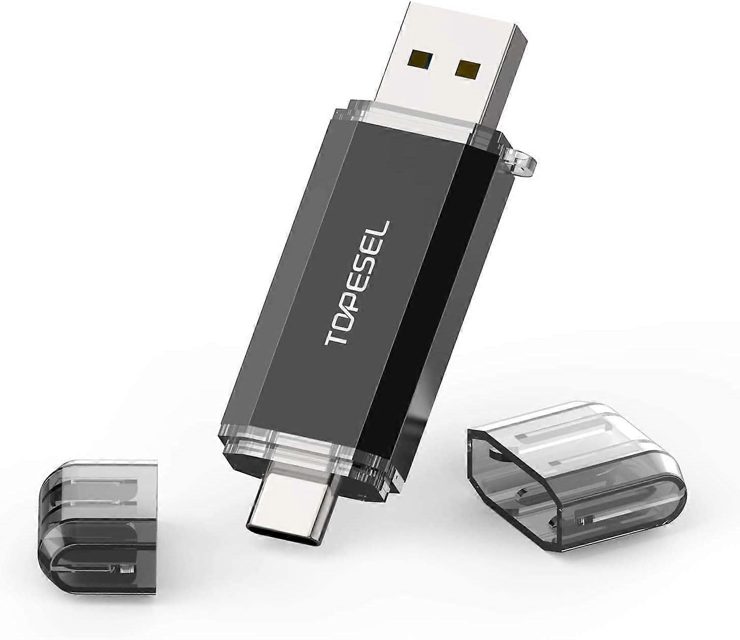 2025 Latest Model  Type C 128GB USB C Flash Drive Dual 2-in-1 Thumb Drive USB