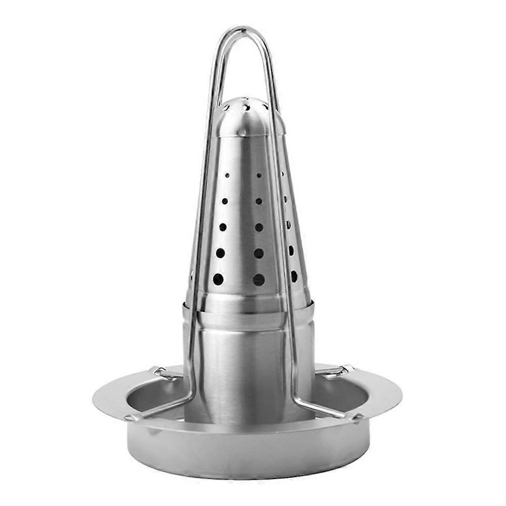 Can Chicken for Grill and Smoker, Vertical Barrel Chicken Stand BBQ Roasting Dish Dishwasher Steel Stainless Steel Ref: 4837