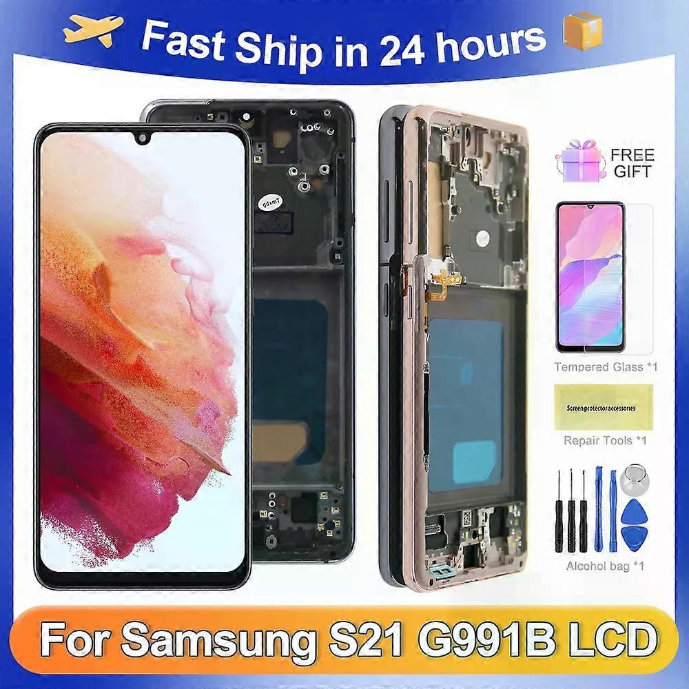 Tested S21 For Samsung For S21 5G G991 G991B G991W G991U LCD Display Touch Screen Digitizer Assembly Replacement