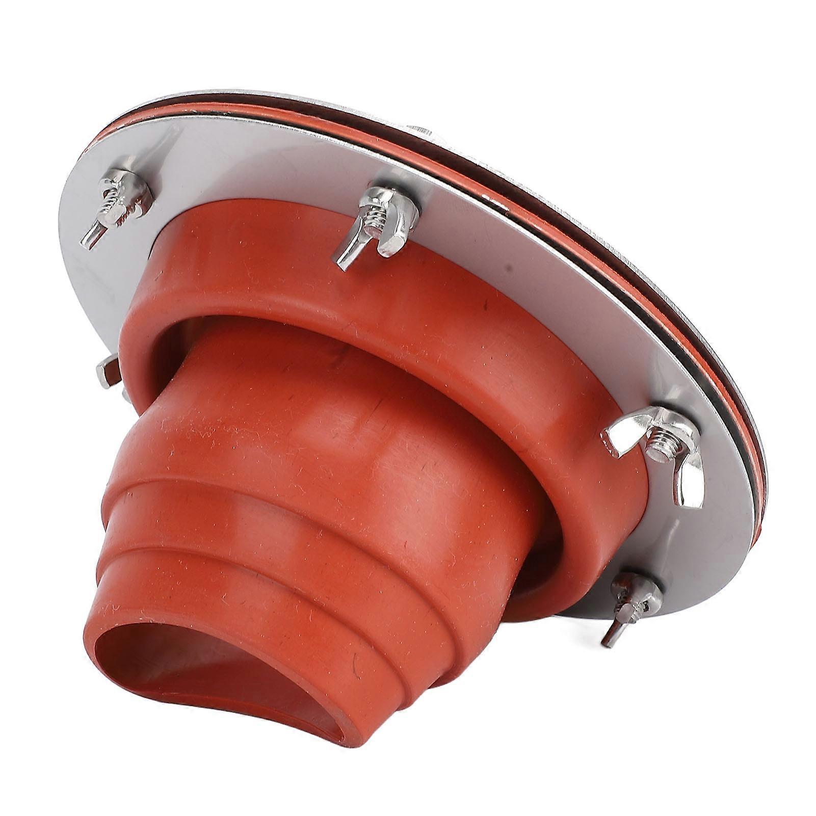 Tent Stove Jack Kit High Temp Silicone Pipe Boot Flashing Roof Flue Kit Compatible with Triple Wall Pipe Sections Orange