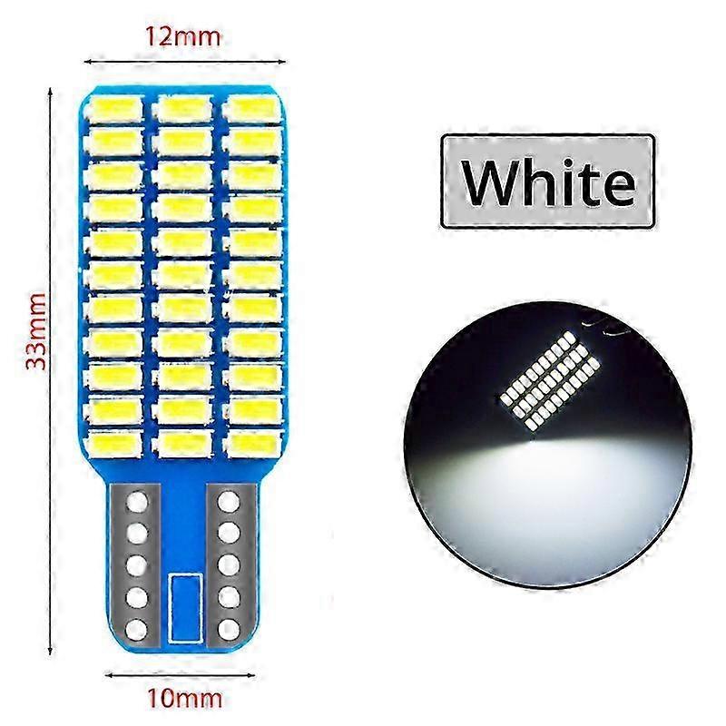 2x Car Auto Canbus Dome Reading Light W5w T10 168 194 Turn Signal License Plate Trunk Bulb White Blue Lamp for Interior Use