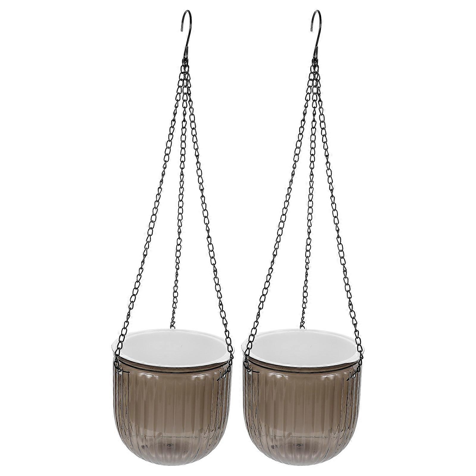 Indoor Decor Planters, Hanging Pot with Efficient Watering System and Functional Design
