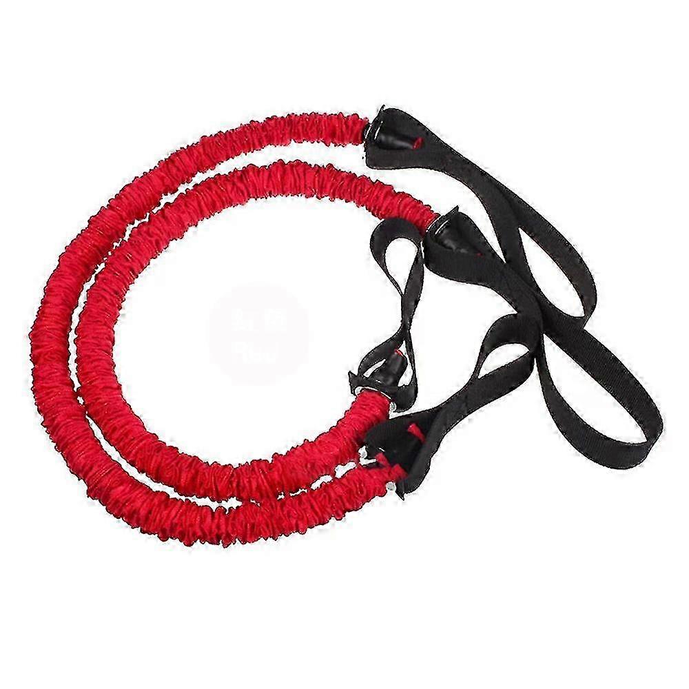 2 Piece Belly Wheel Accessories with Roller Rope in Red Color, Suitable for Fitness Enthusiasts