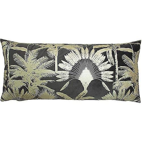Paoletti Malaysian Palm Foil Printed Cushion Cover