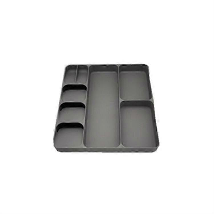 3-in-1 Large Cutlery Drawer Organizer for Kitchen Utensils, Gray Storage Solution for Various Brands