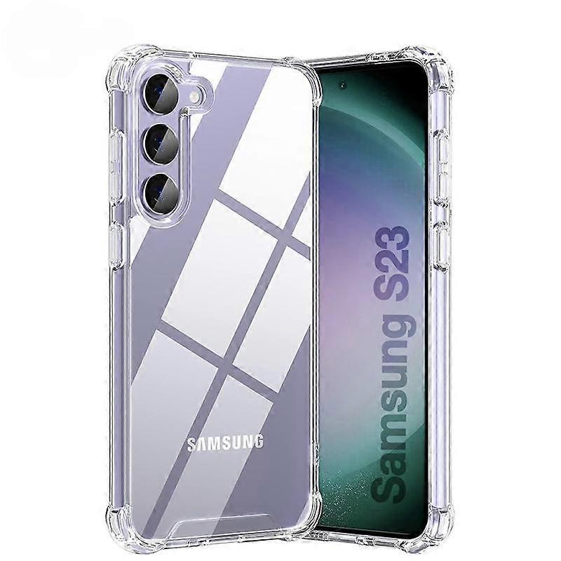Custodia antiurto ibrida per Samsung Galaxy S23 S21 FE S22 Plus Custodia rigida ultra trasparente per Samsung A54 A34 A24 A14 A04S A53 A33