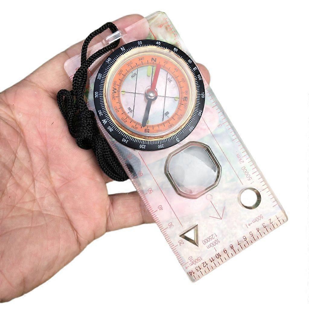 Survival Navigation Baseplate Map Compasses with Scale Orienteering Base Plate