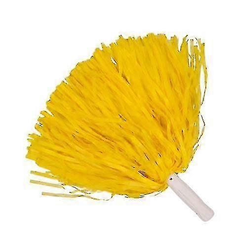 12パック黄色のチアリーディングポンポンスポーツダンスチームスピリットチアリング