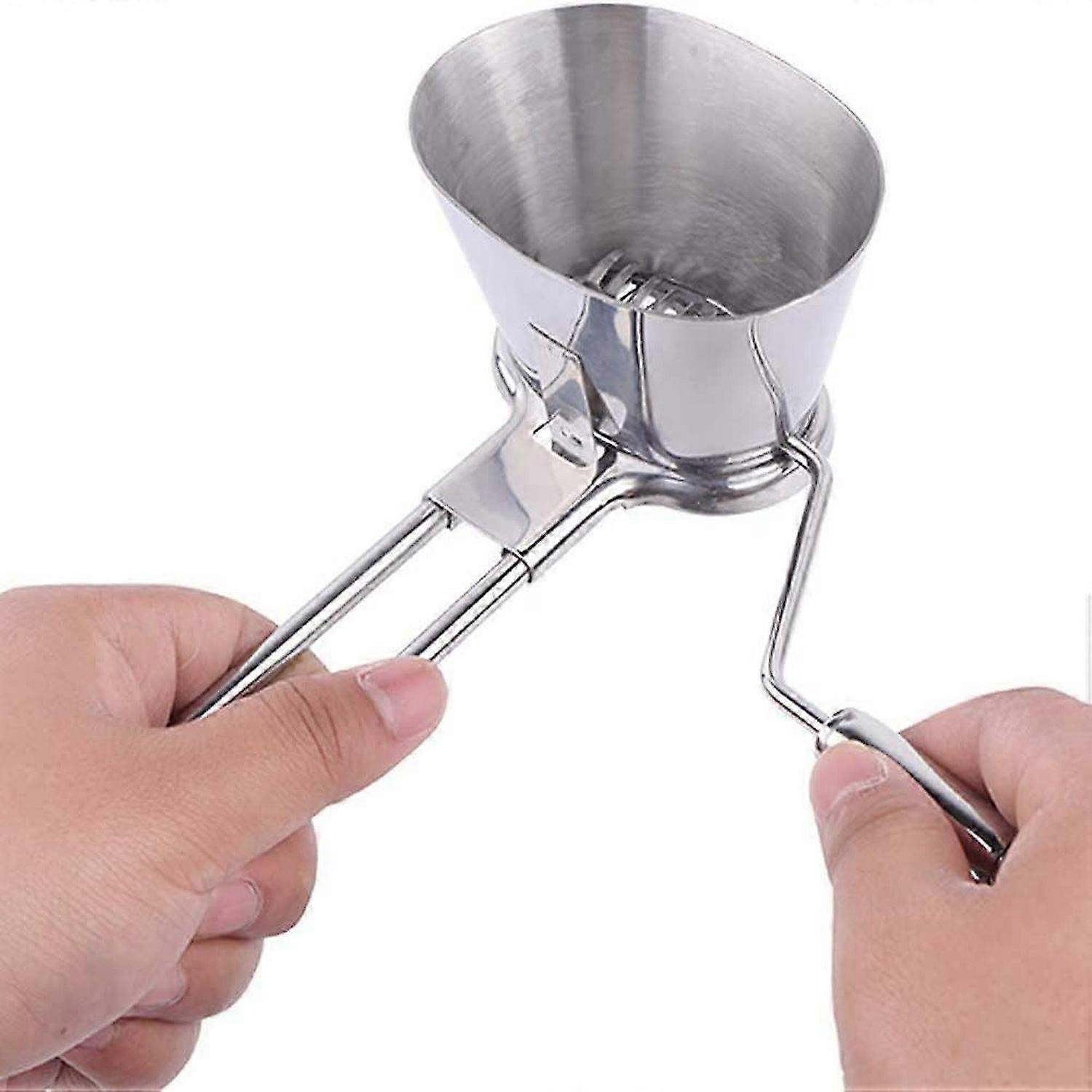 Rotierende Handkäsereibe, Slicer-Häcksler Edelstahl Hand rotierend