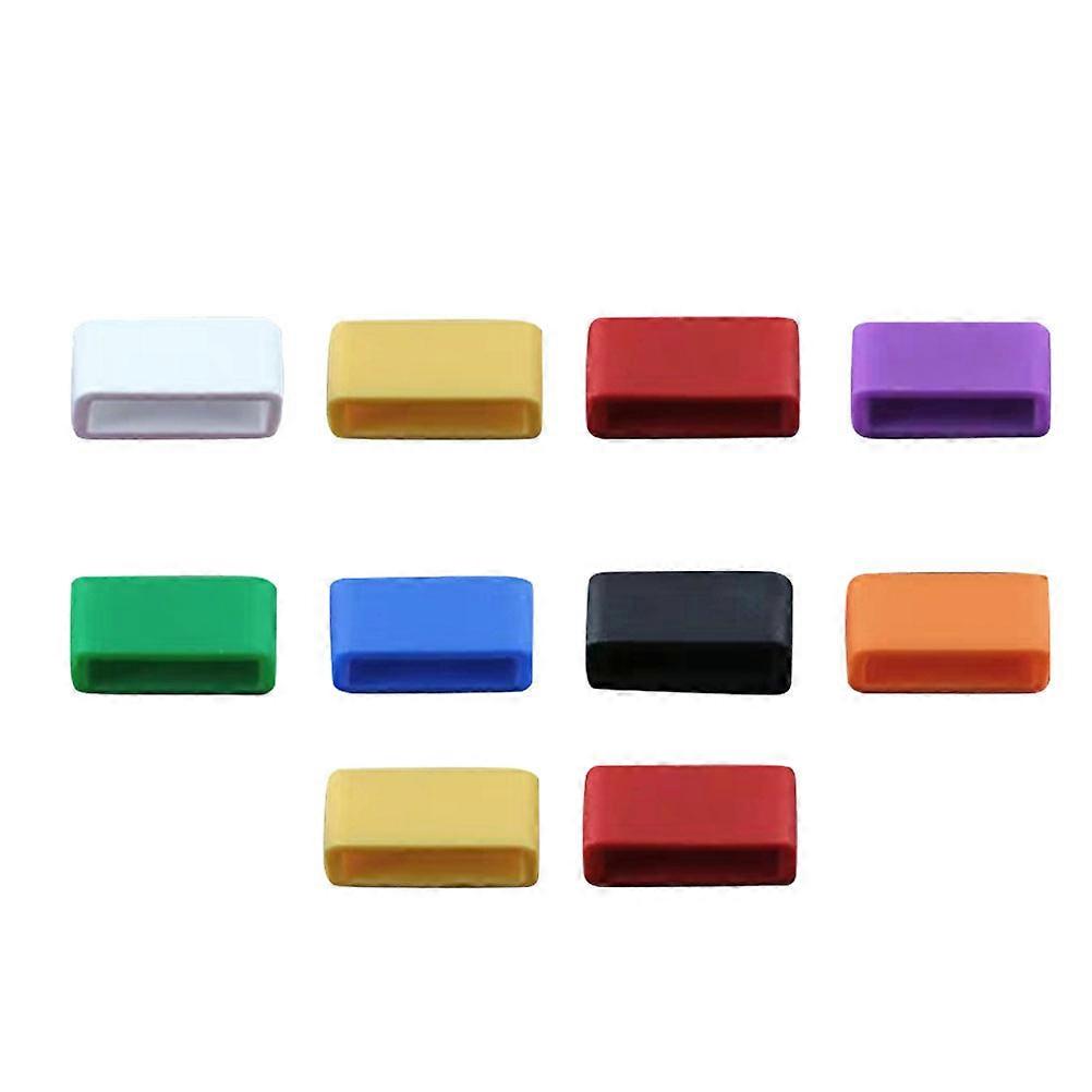 Silicone Watchband with Movable Rings, Suitable for Various Watches
