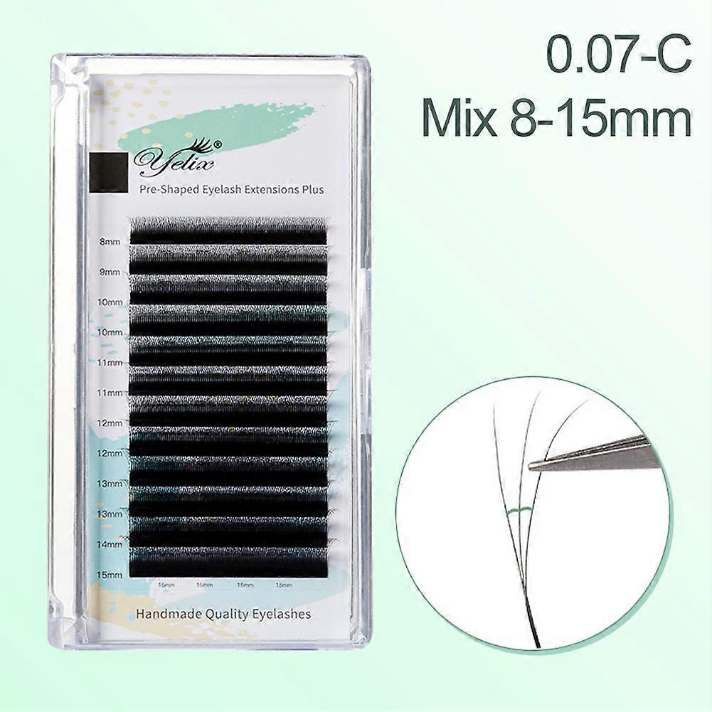 3D W Shape Small Opening Eyelash Extension Premade Volume Lashes