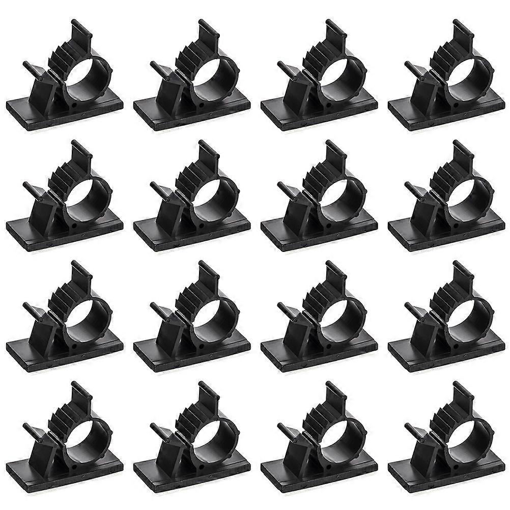 Stick On Wire Clips Cable Holders Users With Cable Management Needs Black 2.60X2.20X2.00cm Fix Cables 100Set