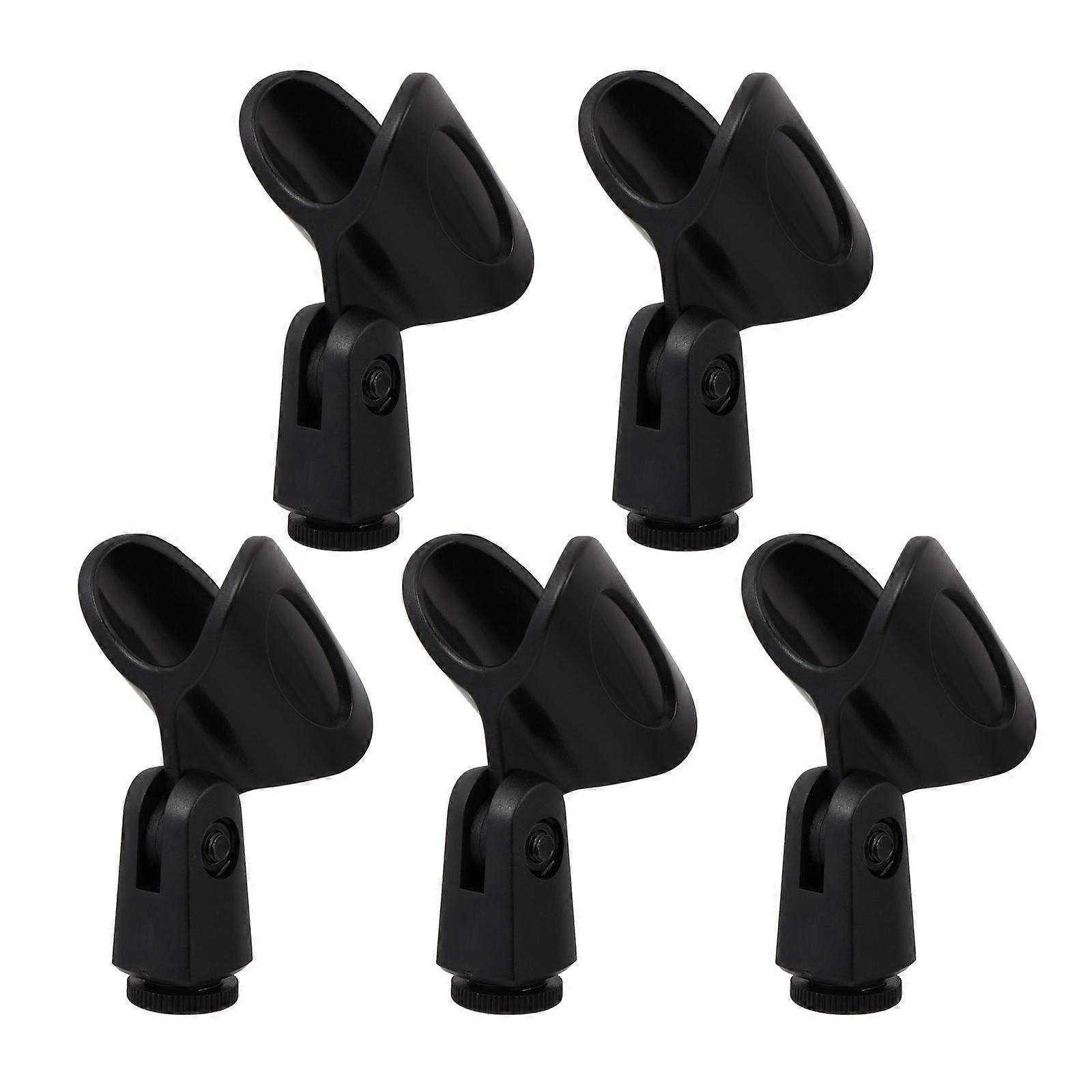 Microphone Securing Clips Plastic Mic Clips Studio Use 1Set5Pcs