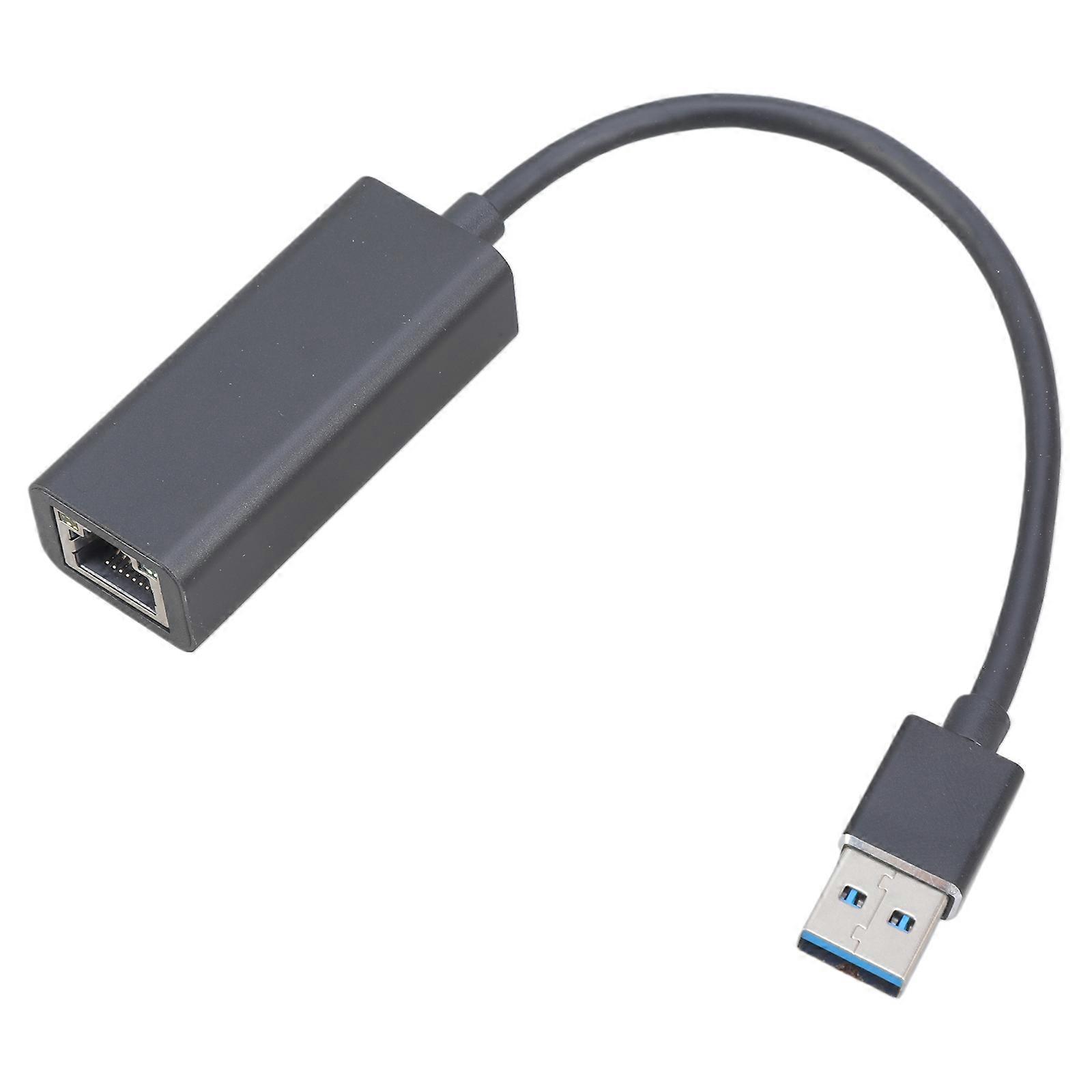 Ethernet Internet Adapter Net Card Adapter USB 3.0 Network Adapter Ethernet Adapter Black for Switch/PC  Black