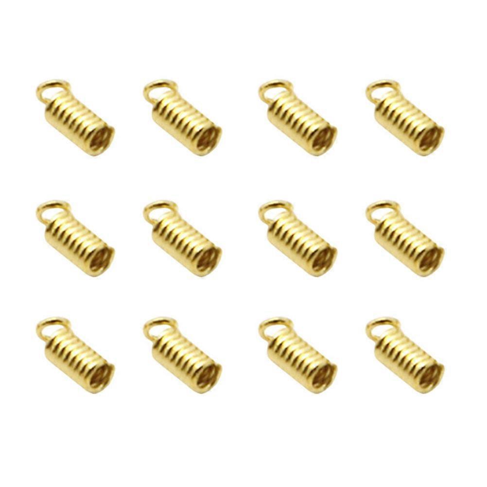 Golden Spring Buckle Clasps for Necklaces Bracelets Diy Jewelry Parts 0.6X0.3CM 10Set