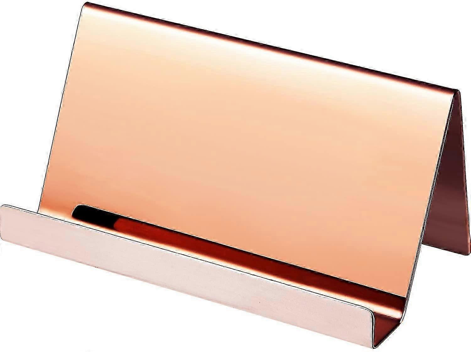 Stainless Steel Business Card Holders for Display on Desktop - 1 Piece