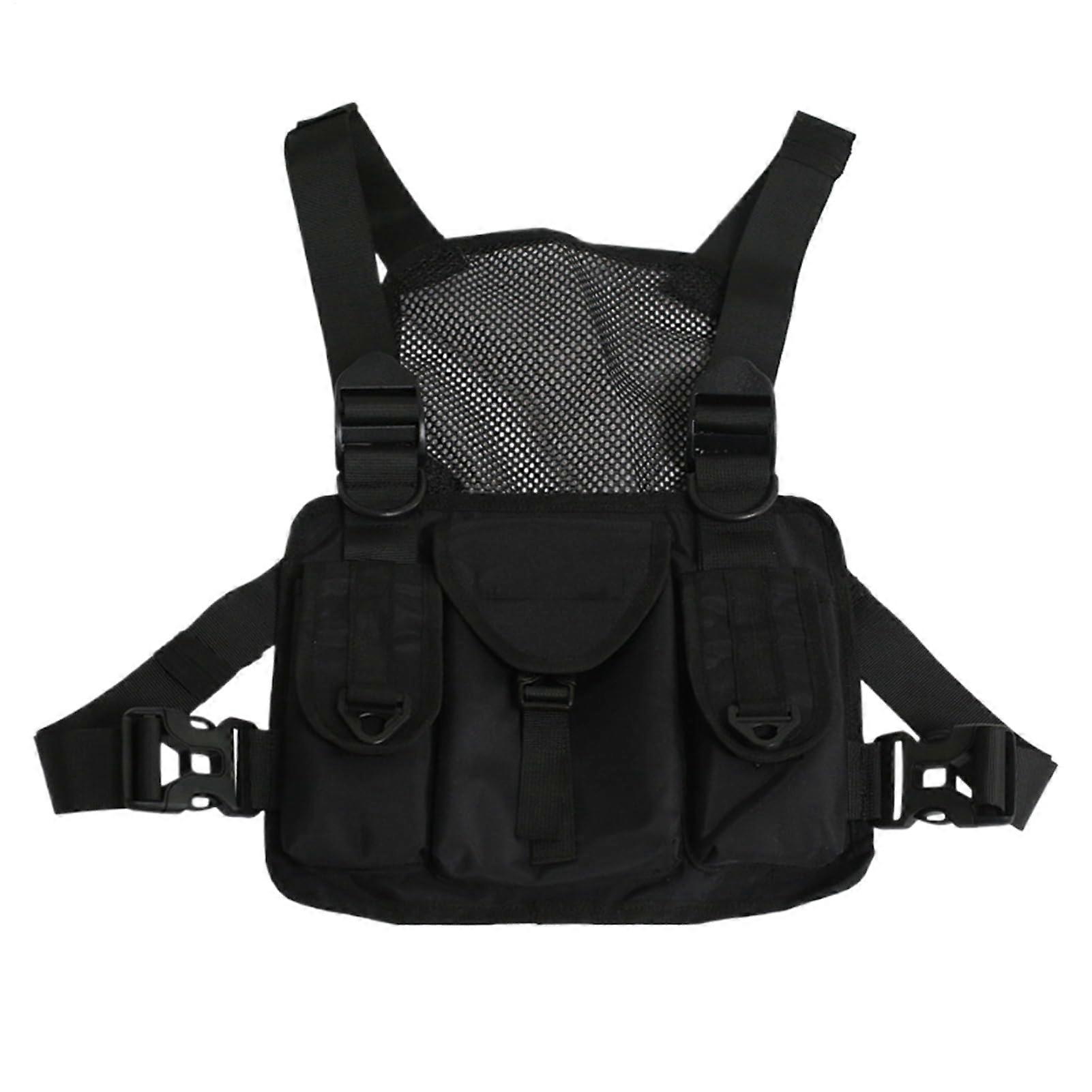 West pocket, chest pocket, adjustable shoulder straps, Organizer, multiple pockets, 28 x 23 x 2 cm