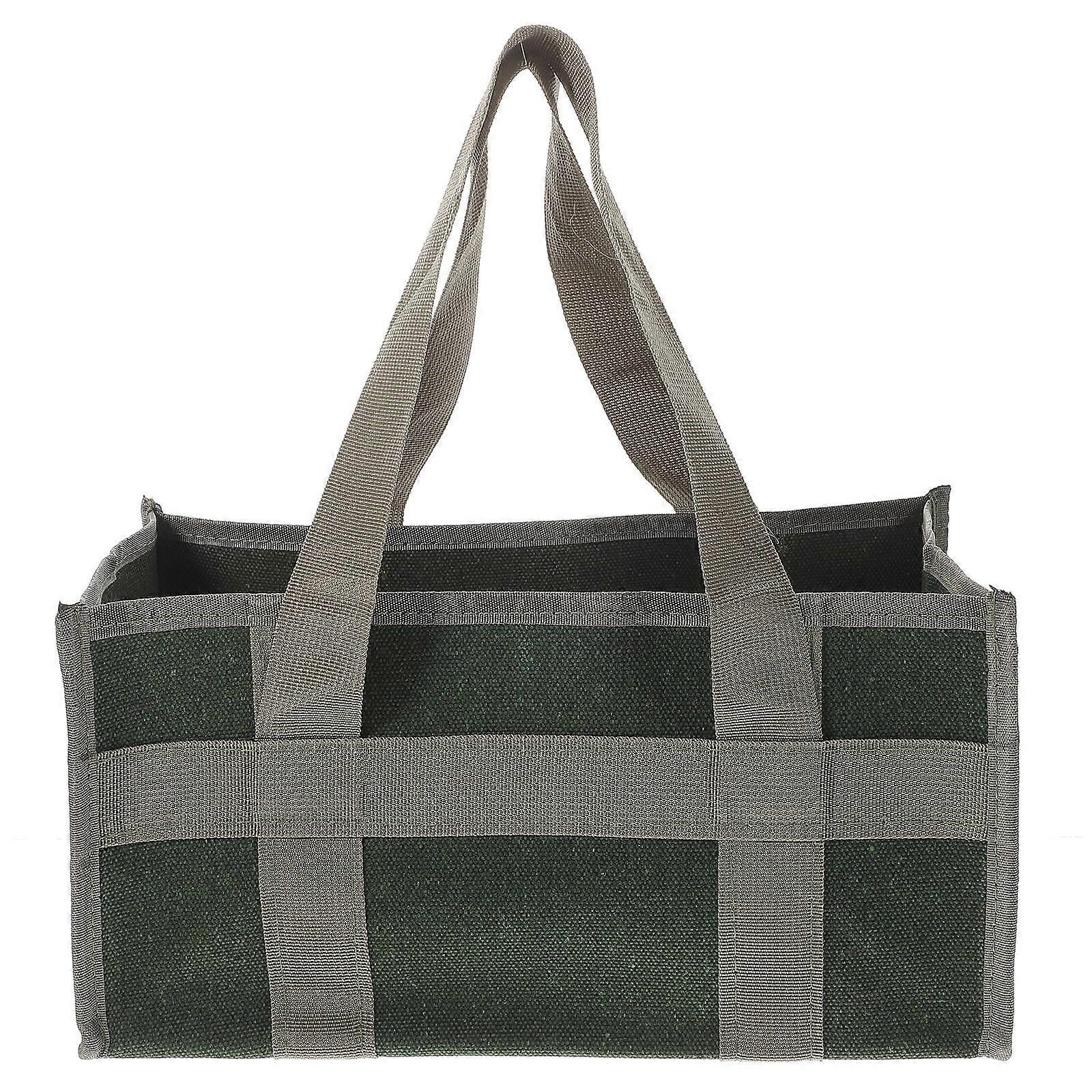 Tool Tote Bag Multi-Function Tool Bag Canvas Material Rectangular Shape For Men 35x17x17cm Tool Organization 1Set