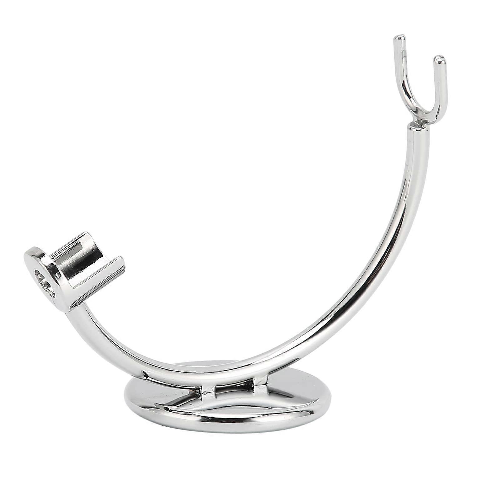Classic Razor Stand and Shaving Brush, Silver Single Head Razor for Men Shaving Razor Safety Razor