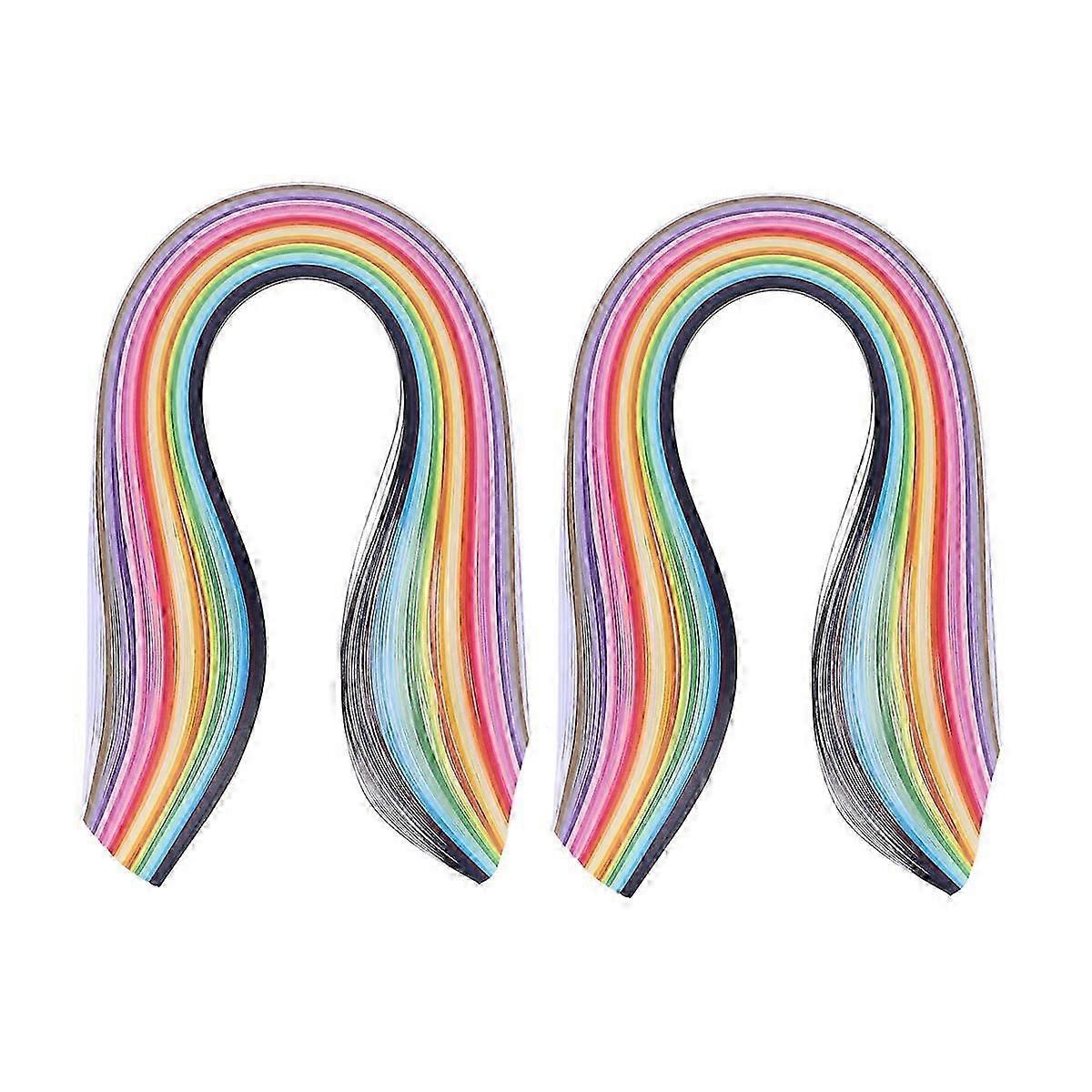 DIY Paper Quilling Strips 520 Strips 26 Colors Paper Strips Set for Arts and Crafts Projects (Random Color) - 5mm
