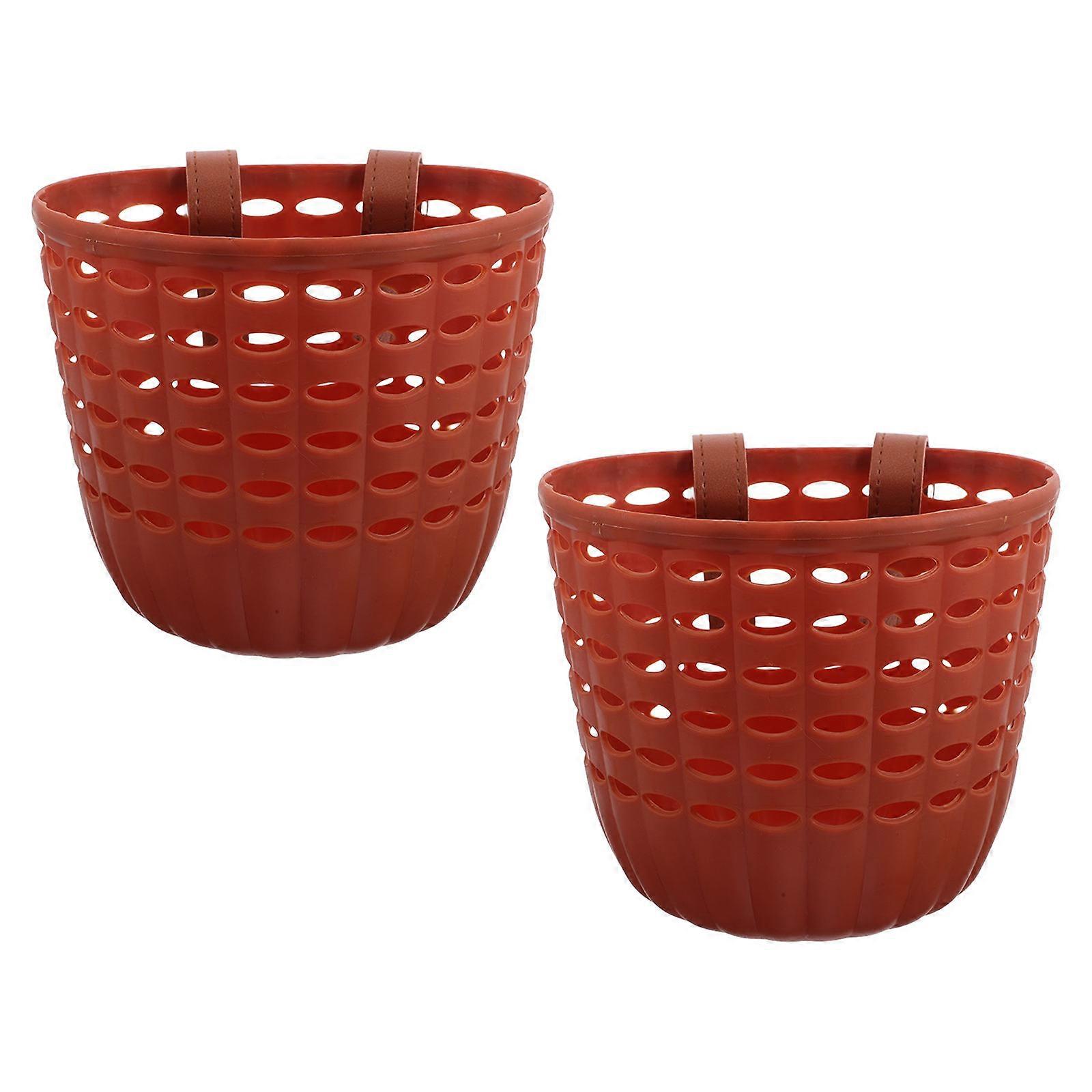 Bike Rack Basket Plastic Accessory for Outdoor Fun 2Pcs