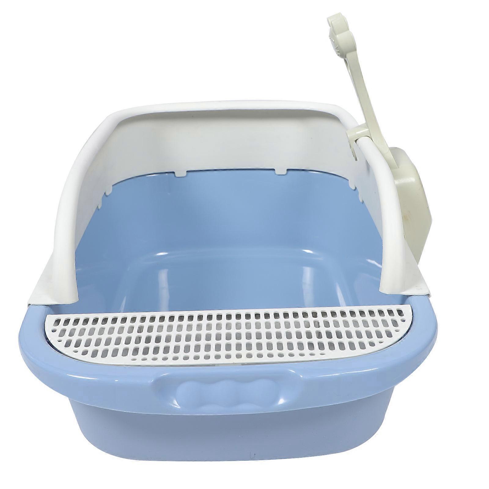 Mini Litter Box For Small Pets Easy Cleaning 45x30cm Blue 1 Set