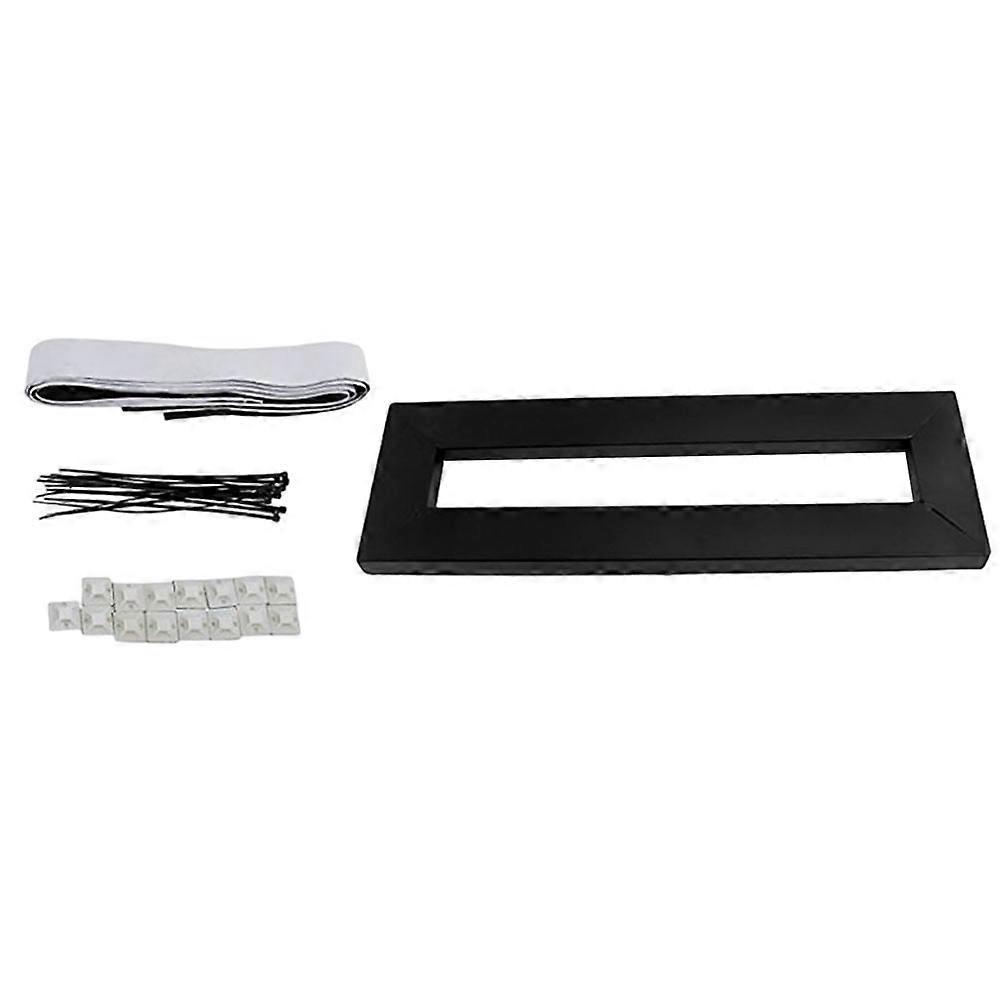 Guitar Effector Board Practical Effector Board for Guitar Musicians Support Platform Black 40x13cm 1 Set