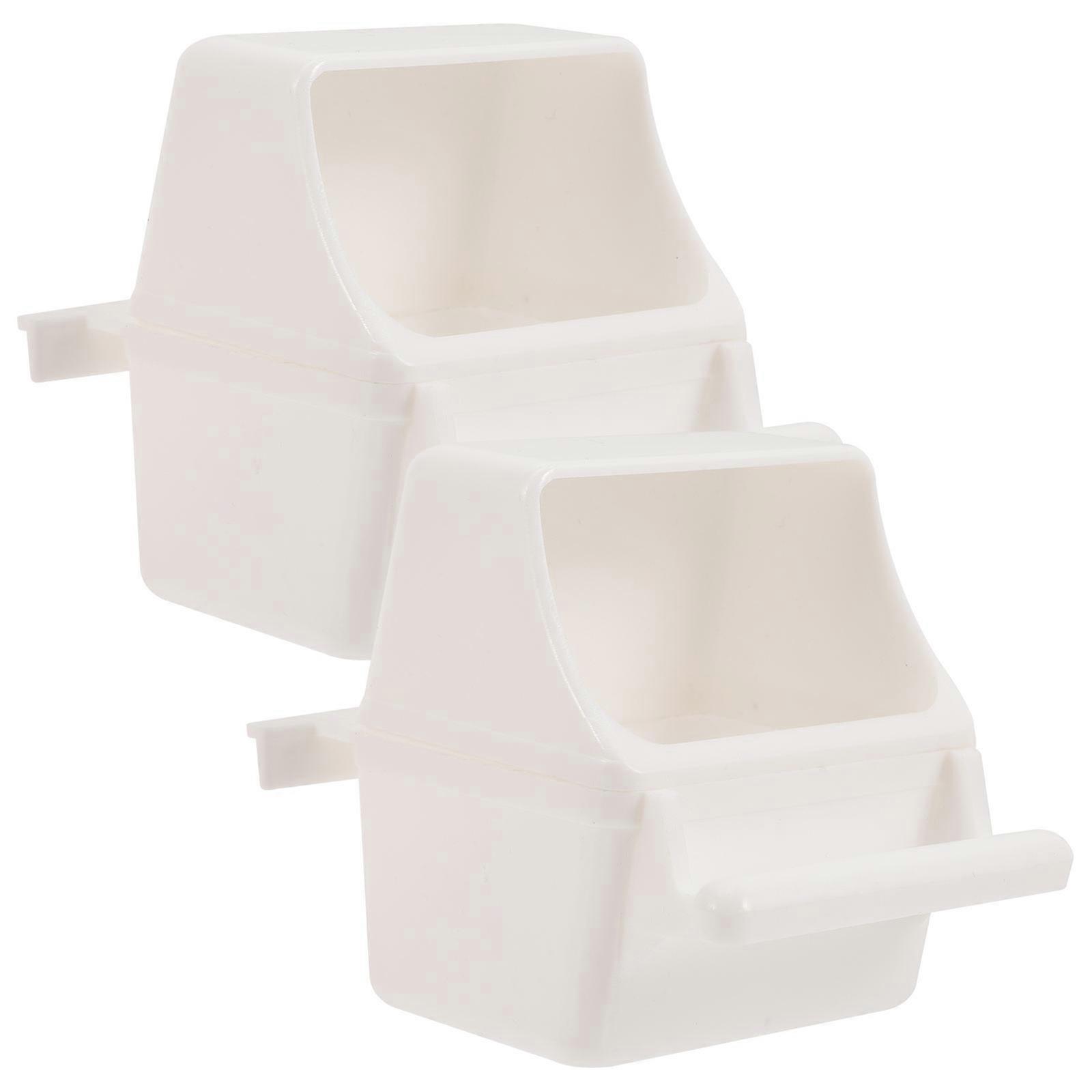 Here's a refined and professional product description for your bird feeder:
**2pcs Bird Feeder Bowl – Durable Hanging Birdcage Water & Food