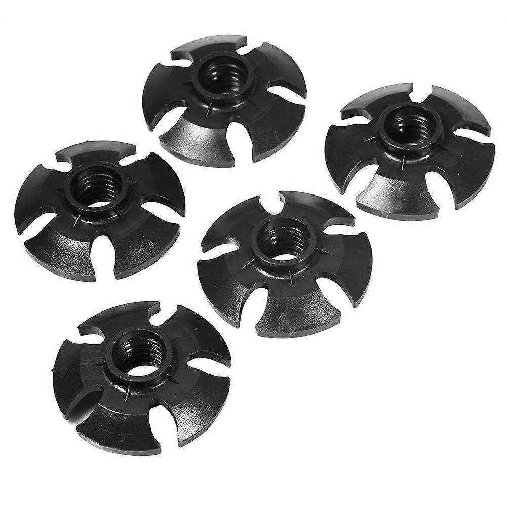 Ski Pole Plate Set of 5, Rubber Trekking Pole Baskets for Snow and Mud, Walking Stick Accessories for Hiking